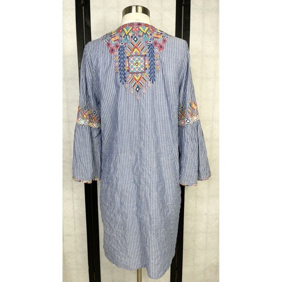 Johnny Was Shankara Flare Sleeve Mini Dress. Size: S - Picture 3 of 7